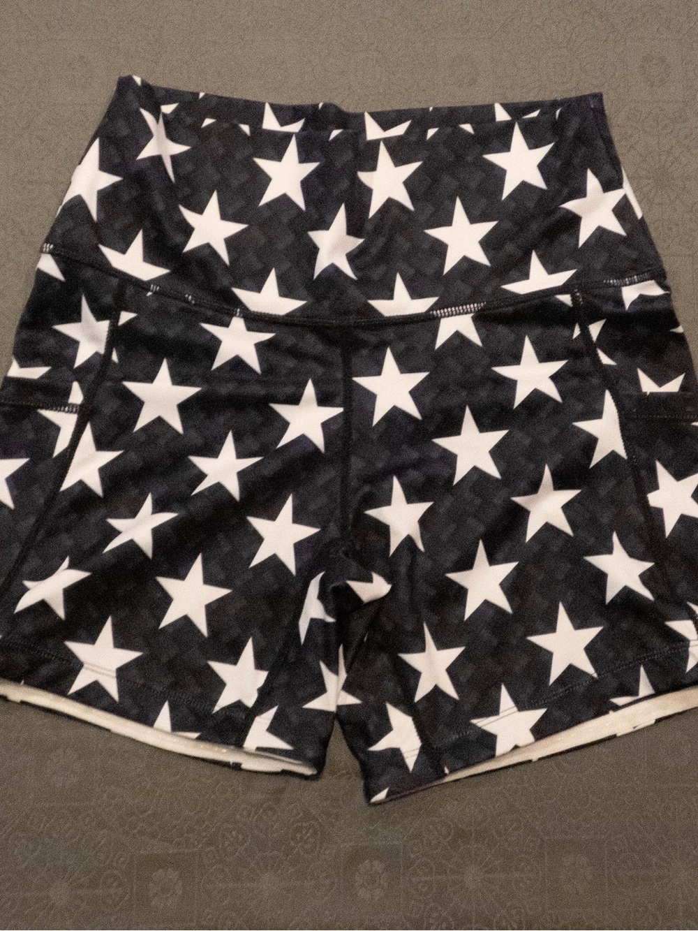 CVG Women’s Blue Starstruck 5 inch inseam workout shorts